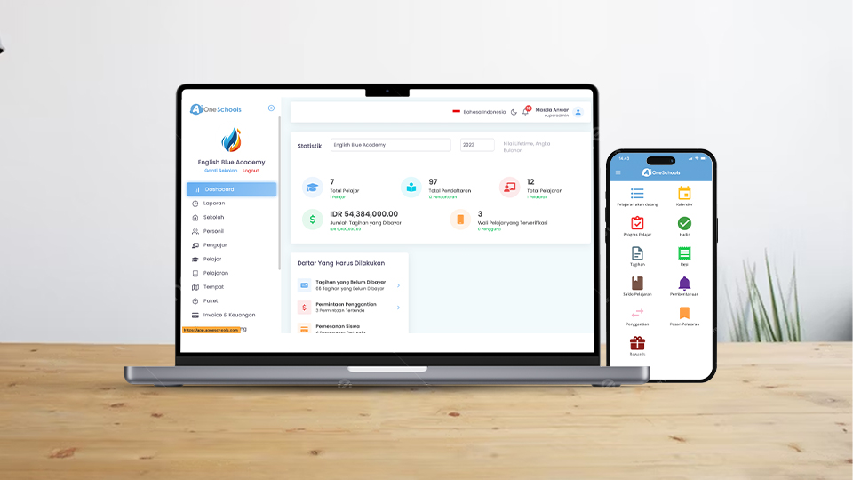 Memudahkan pengelolaan lembaga bimbel menggunakan software AOneSchools