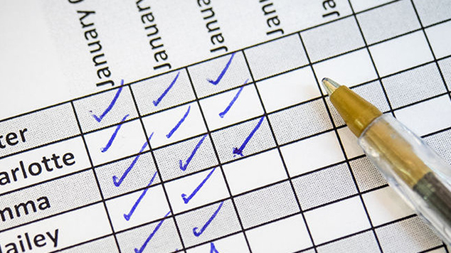 tampilan absensi sekolah manual (jadul)